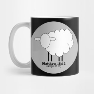 None Perish Lamb Logo T-Shirt Grey Circle Mug